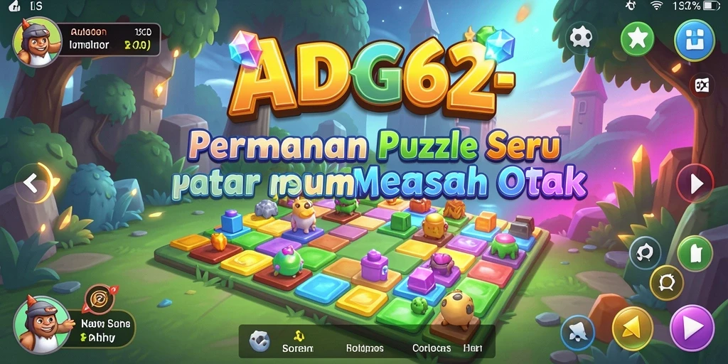 Tampilan gameplay puzzle ADG62 yang menantang dan interaktif.
