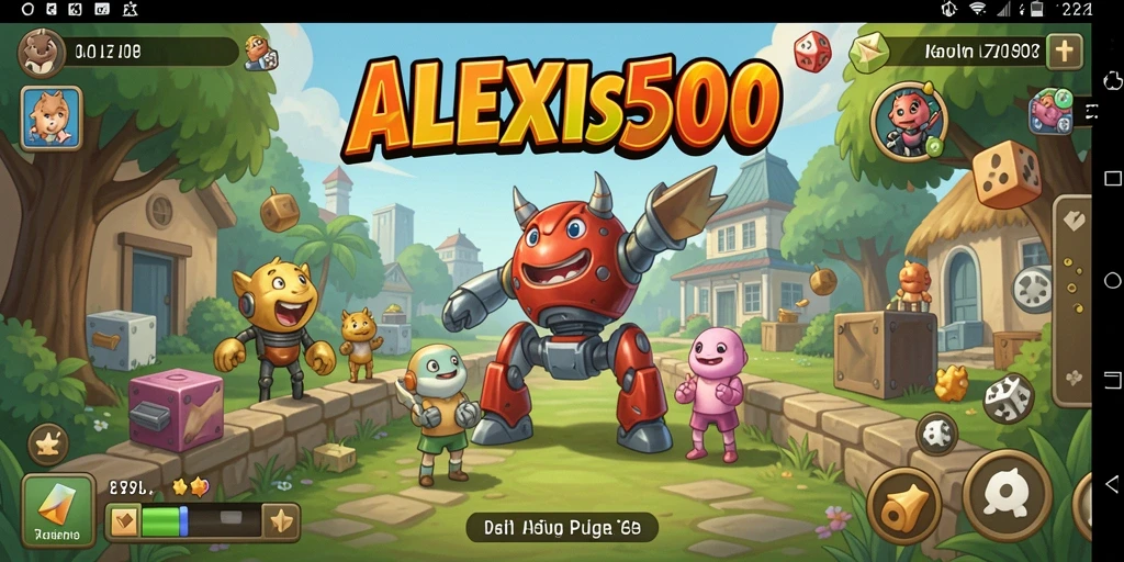 Gambar menampilkan gameplay menantang dari ALEXIS500 dengan teka-teki menarik.