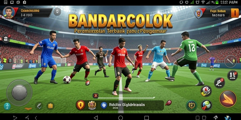 Screenshot gameplay <strong>BANDARCOLOK</strong> menunjukkan aksi seru pertandingan olahraga.