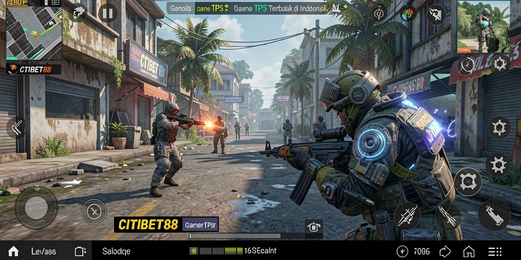 Tampilan gameplay CITIBET88 yang menegangkan dan penuh aksi.