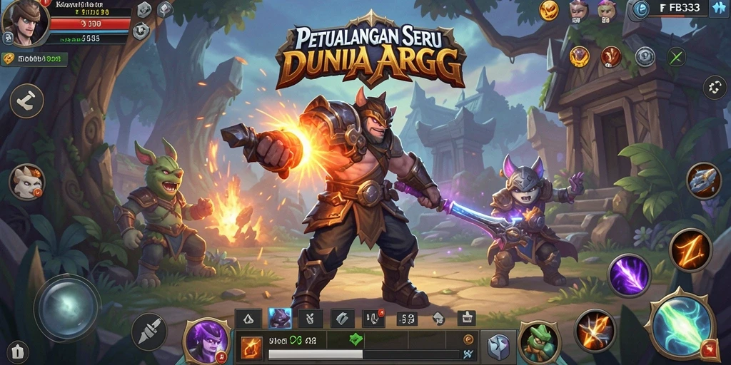 Screenshot FB333 menampilkan aksi petualangan seru dalam pertempuran ARPG.