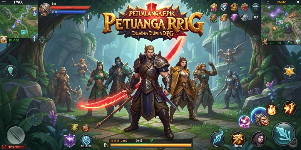 Screenshot utama FW66 menampilkan gameplay RPG yang seru dan menantang.
