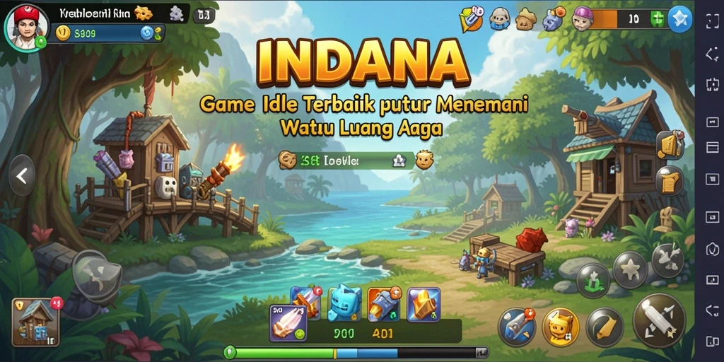 Tampilan gameplay menarik dari game Idle INDAAA.