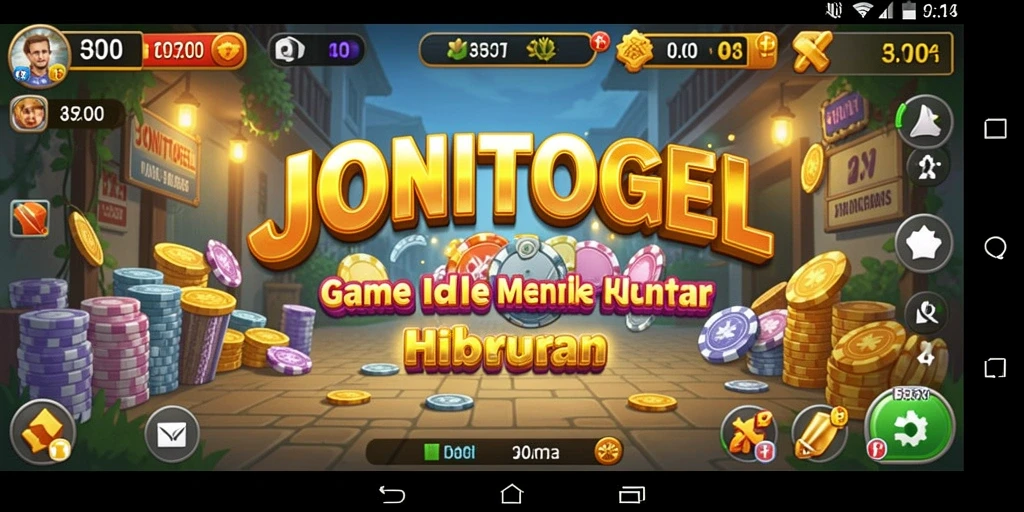 Tampilan gameplay santai di JONITOGEL yang menarik.