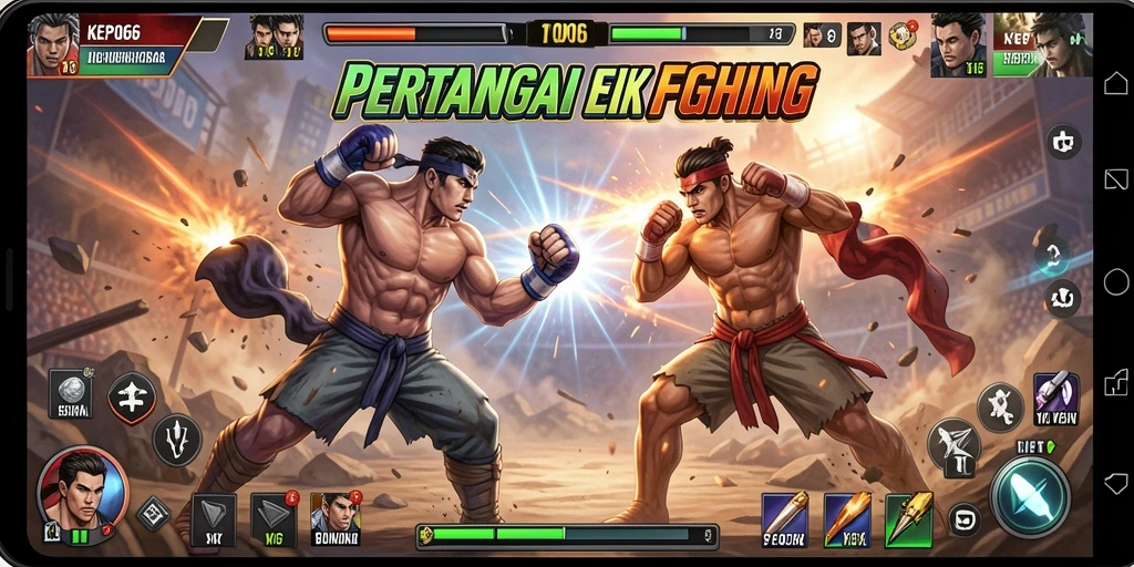 Gameplay seru dan penuh aksi dalam KEPO66.