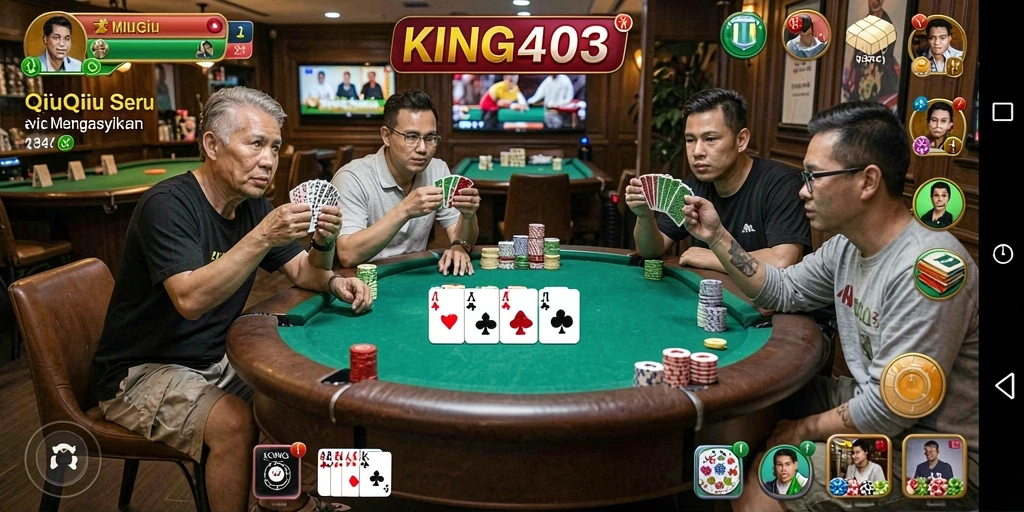 Tampilan gameplay QiuQiu yang seru dan menegangkan.