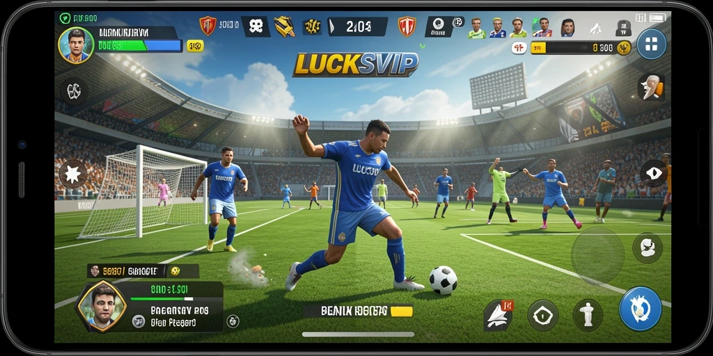 Tampilan gameplay seru dalam LUCKSVIP yang menggugah semangat bermain olahraga.