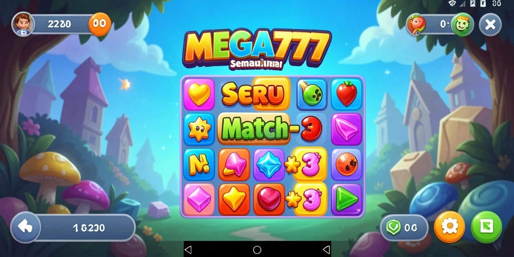 Tampilan gameplay seru dan menantang di MEGA777.