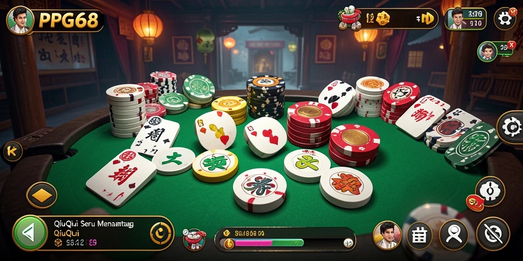 Gameplay QiuQiu yang seru dan penuh tantangan di PGG68.