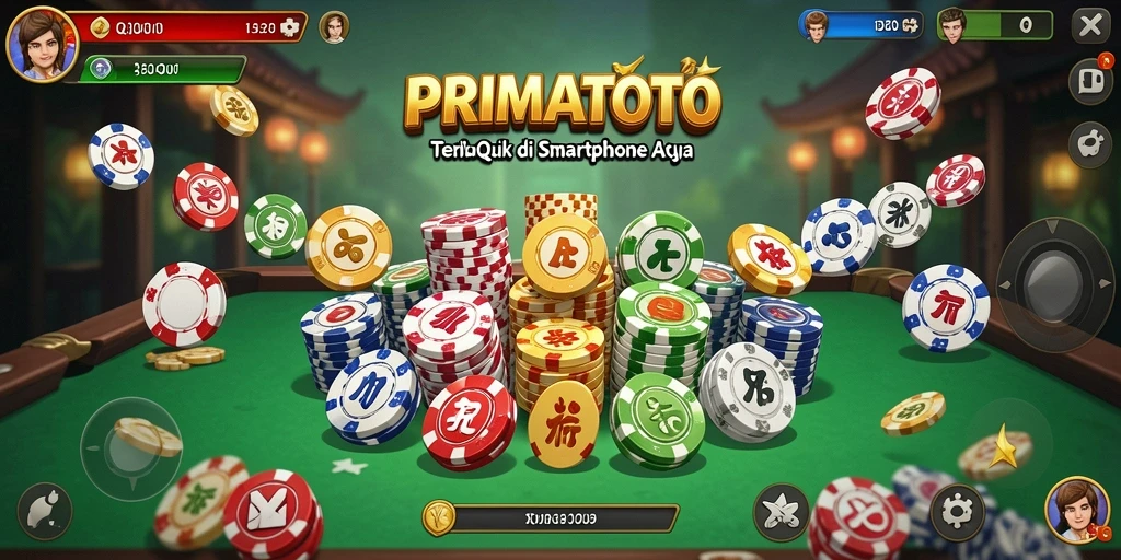 Screenshot utama permainan QiuQiu PRIMATOTO dengan gameplay seru.