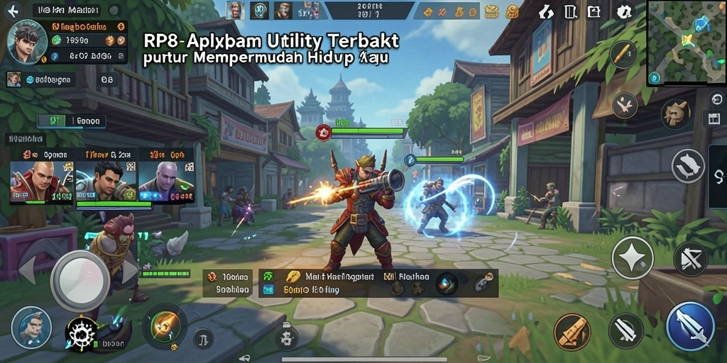 Tampilan antarmuka RP8 yang modern dan mudah digunakan.