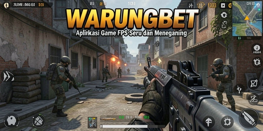 Tangkapan layar utama yang menunjukkan gameplay intens di WARUNGBET.